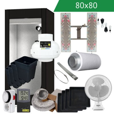 DIY LED Growbox Komplettset 80x80 220W - Grow Guru