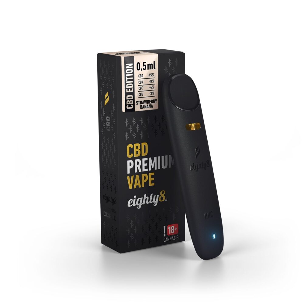 Eighty8 CBD Vape Strawberry Banana - East Smoke