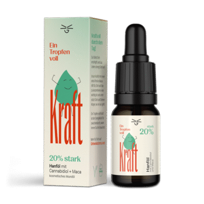 Ein Tropfen voll Kraft CBD Öl 20% - Grinsekatzen