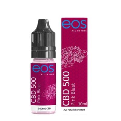 eos CBD Liquids 500mg 10ml Pink Blast - CBDwelt