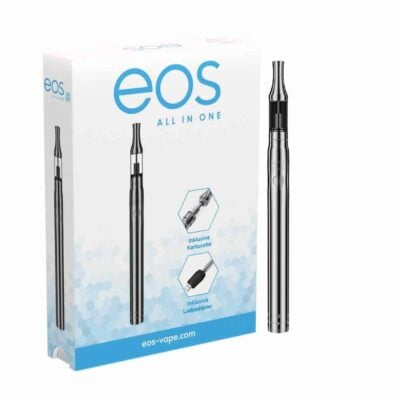 eos CBD Vape Pen: Batterie und Kartusche 350mAh Chrome - CBDwelt