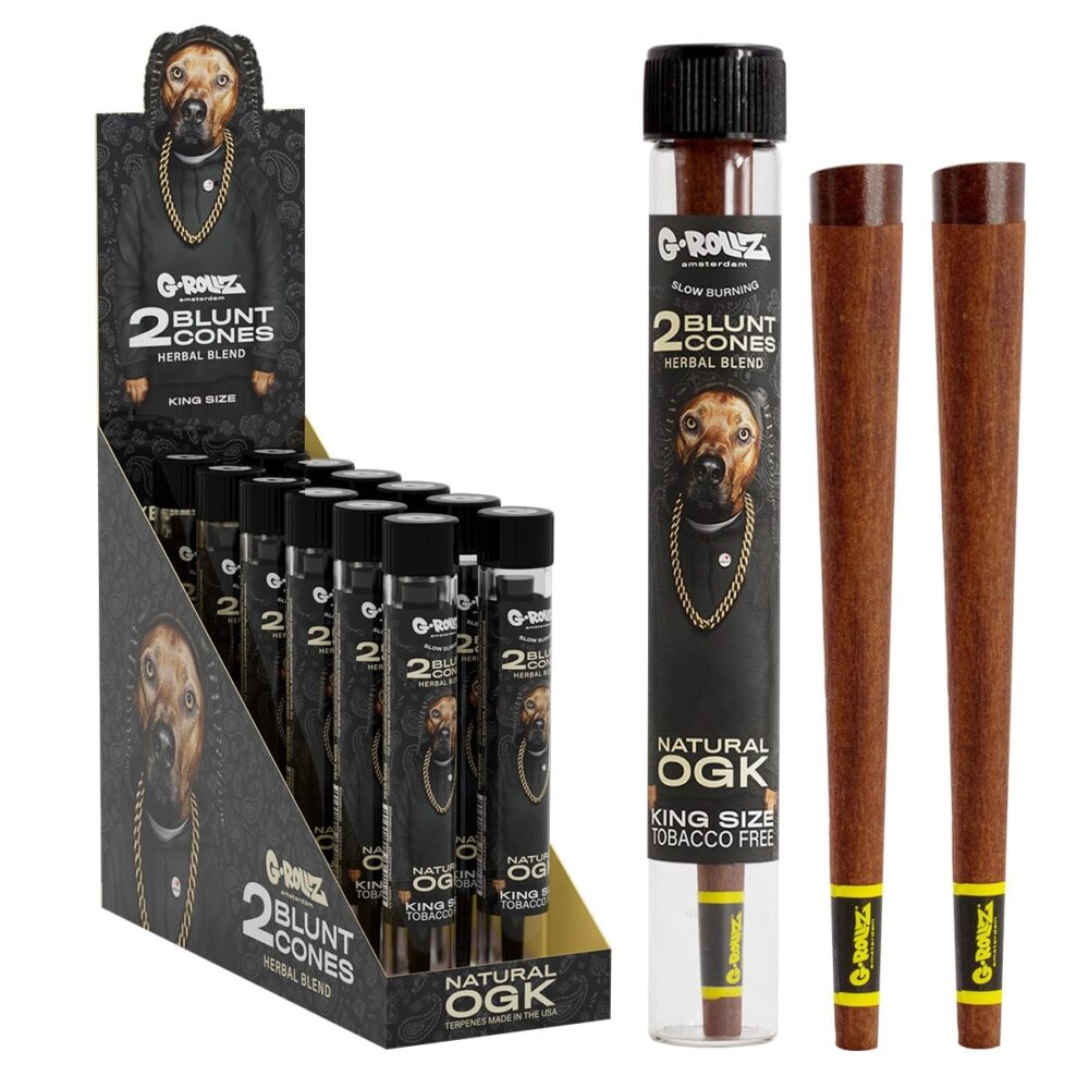 G-Rollz | Terpene Infused Kräuter Blunt Cones Natural OGK - East Smoke