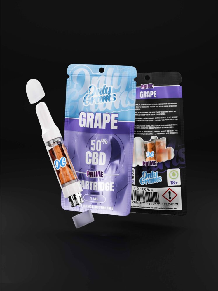 Grape CBD Kartusche - Only Grams