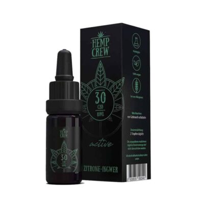 HempCrew CBD Öl 30% 10ml Orange/Melisse Pink Grapefruit Ingwer/Zitrone Active Zitrone/Ingwer - CBDwelt
