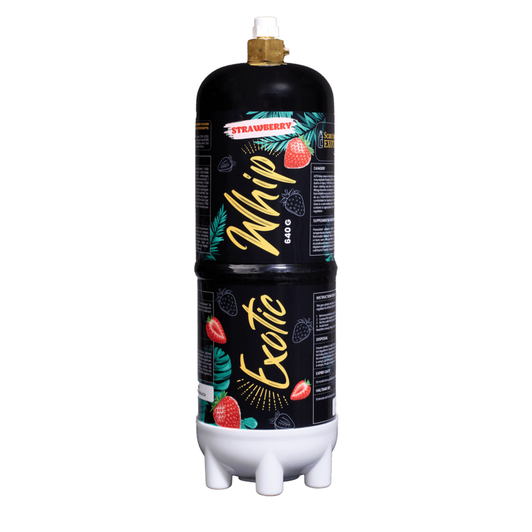 Lachgas Exotic Whip Erdbeere N2O-Flasche - East Smoke
