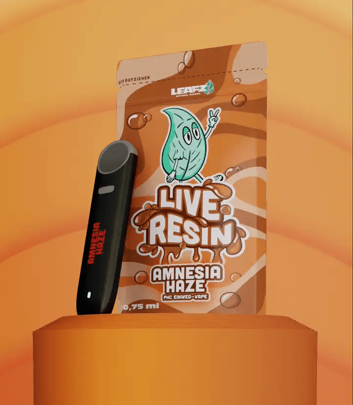Live Resin PHC Vape Amnesia Haze - LEAFZ