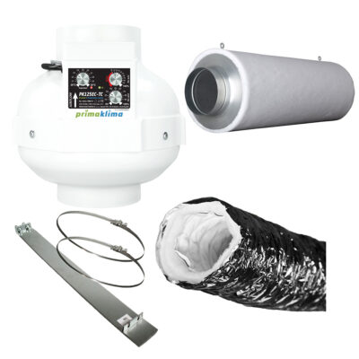 Longlife Abluft-Set 125er Supersilent TC 700 Phonic L - Grow Guru