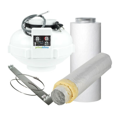 Longlife Abluft-Set 160er Carbocone Supersilent TC 900 - Grow Guru