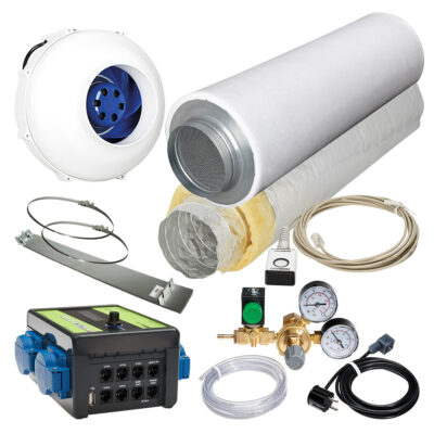 Longlife Abluft-Set 160er CO2 Supersilent TC 1180 - Grow Guru