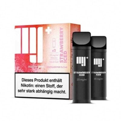 Marry Jane Kartuschen mit CBD und Nikotin Strawberry Iced - CBDwelt