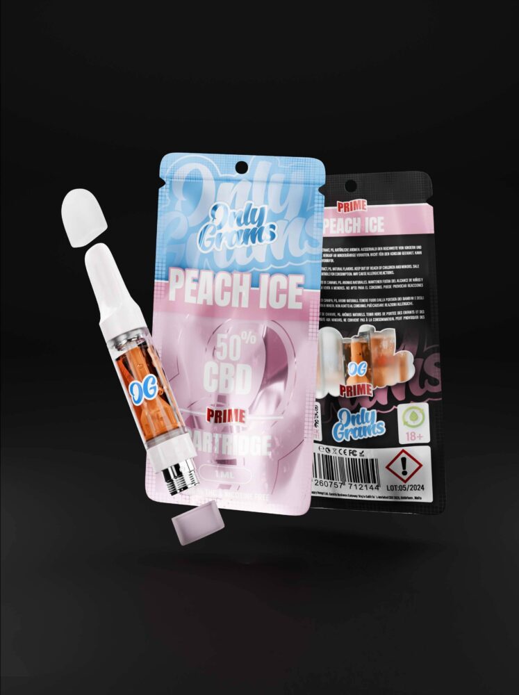 Peach Ice CBD Kartusche - Only Grams