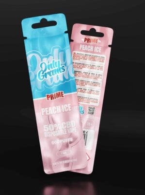 Peach Ice CBD Vape 50% CBD - Only Grams