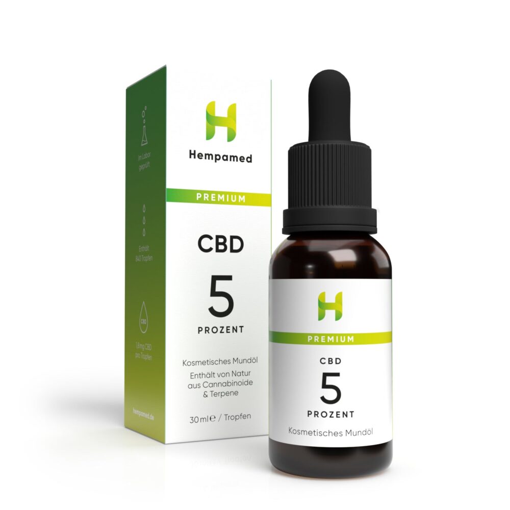 Premium CBD Öl 5% 30 ml - Hempamed