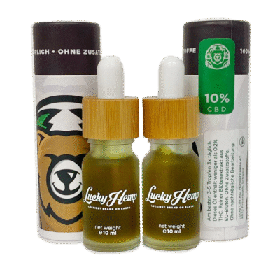 Probier-Set 5% + 10% Vollspektrum CBD-Öle - Lucky Hemp