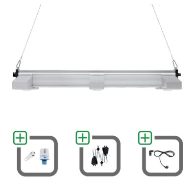 SANlight EVO 3-100 15 200W Sparset mit Magnet-Dimmer + Netzkabel + Aufhängung - Grow Guru