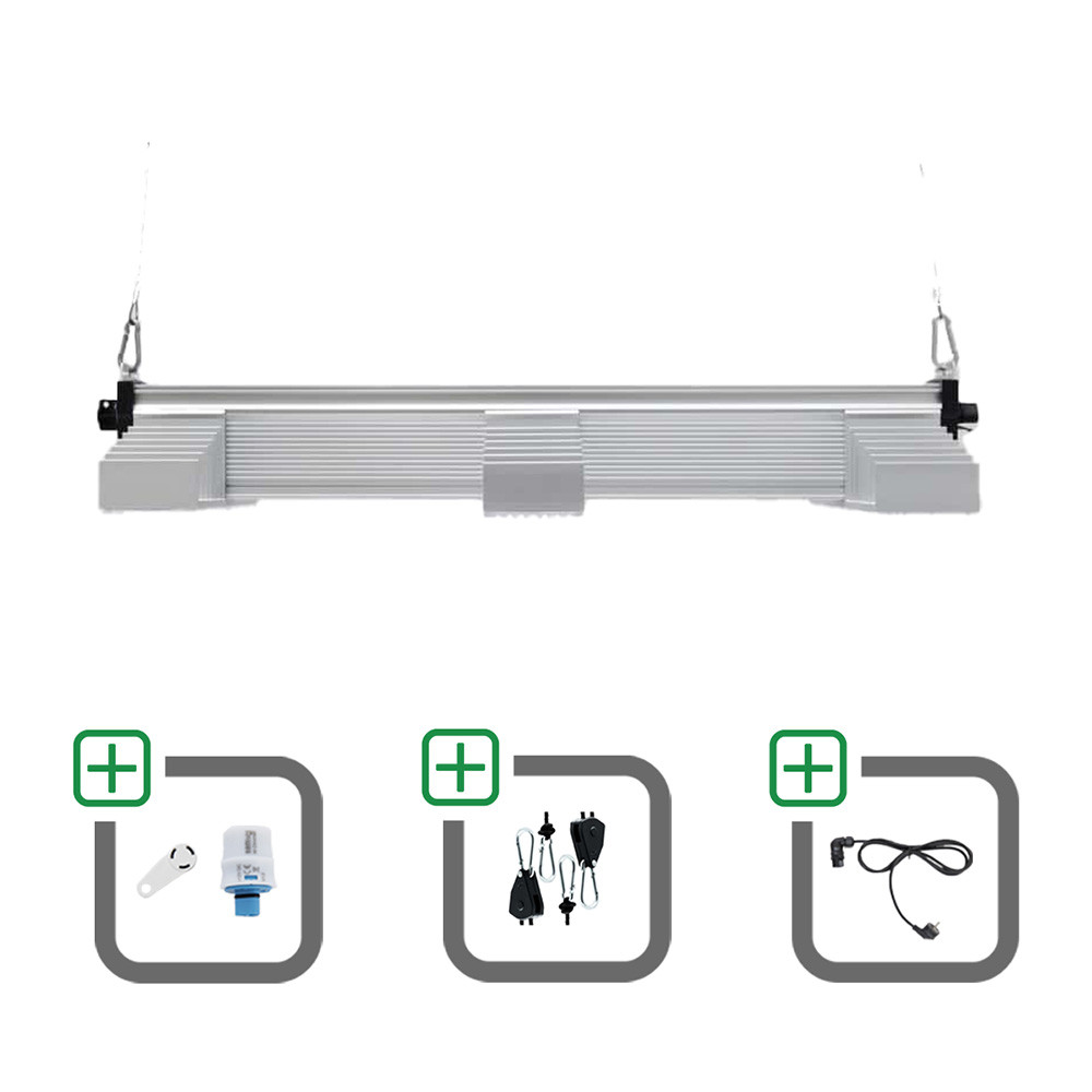 SANlight EVO 3-80 15 200W Sparset mit Magnet-Dimmer + Netzkabel + Aufhängung - Grow Guru