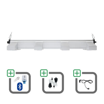 SANlight EVO 4-100 15 265W Sparset mit Bluetooth-Dimmer + Netzkabel + Aufhängung - Grow Guru