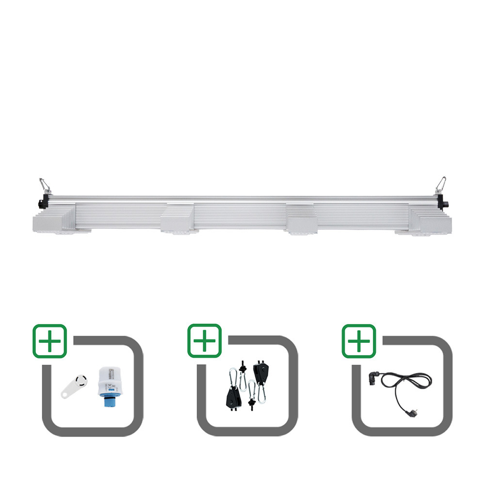 SANlight EVO 4-120 15 265W Sparset mit Magnet-Dimmer + Netzkabel + Aufhängung - Grow Guru