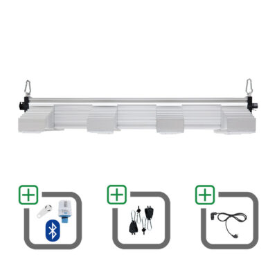 SANlight EVO 4-80 15 265W Sparset mit Bluetooth-Dimmer + Netzkabel + Aufhängung - Grow Guru