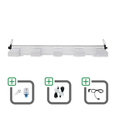 SANlight EVO 5-100 15 340W Sparset mit Magnet-Dimmer + Netzkabel + Aufhängung - Grow Guru