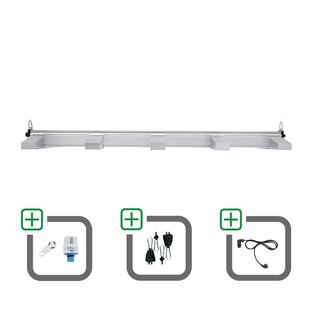 SANlight EVO 5-150 15 340W Sparset mit Magnet-Dimmer + Netzkabel + Aufhängung - Grow Guru