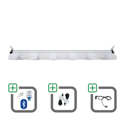 SANlight EVO 6-120 15 400W Sparset mit Bluetooth-Dimmer + Netzkabel + Aufhängung - Grow Guru