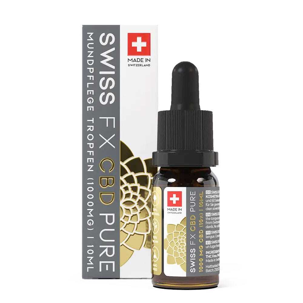Swiss FX Pure THC frei CBD Öl 10% 20% 10ml 1.000mg - CBDwelt