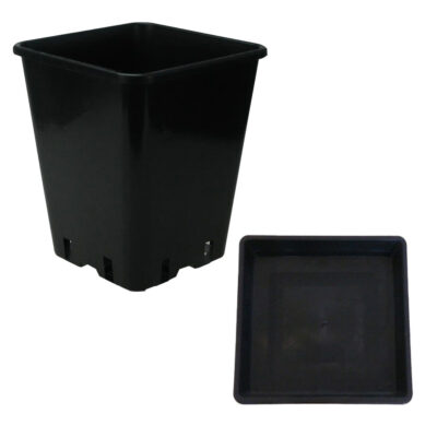 Vierecktopf und Untersetzer Spar-Set 7L Topf + Untersetzer - Grow Guru