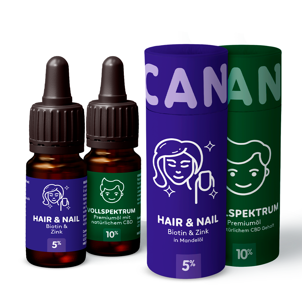 1+1 CBD Öl 10% + CBD Beautyöl 5% - Canimal