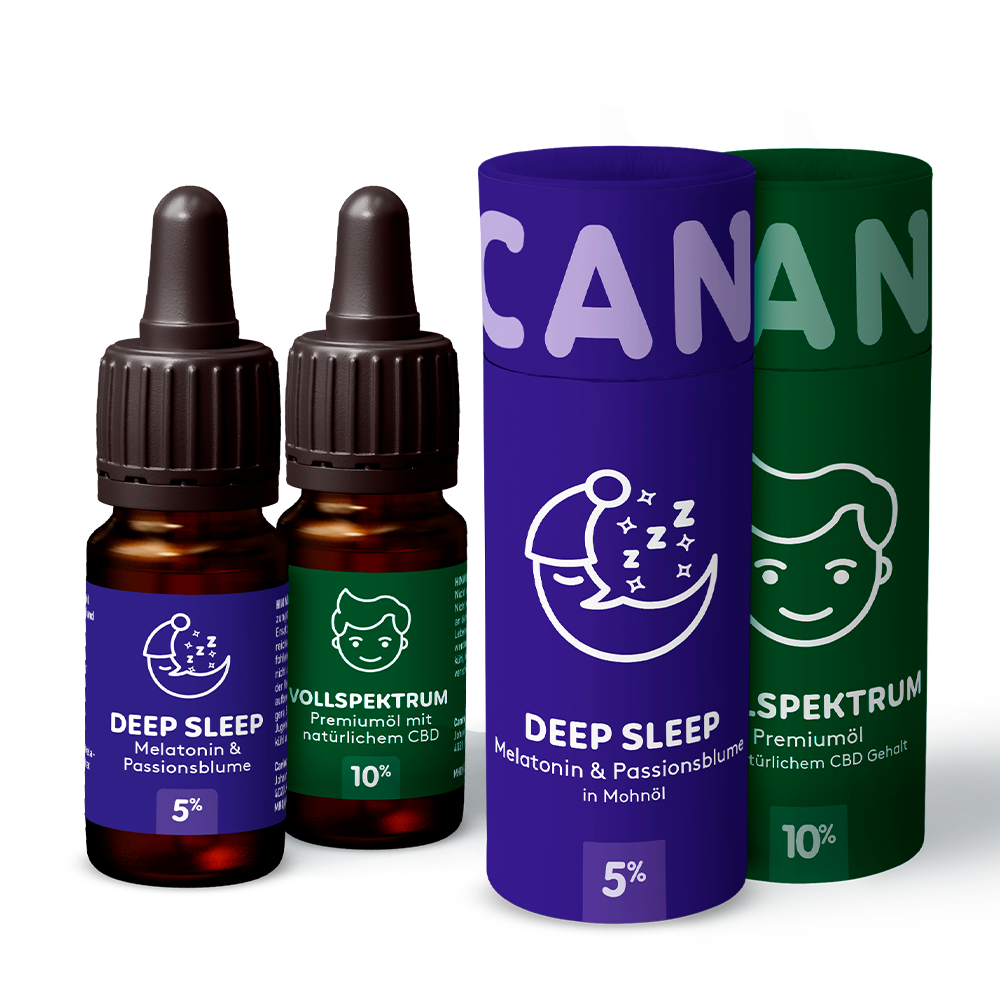 1+1 CBD Öl 10% + CBD Schlaföl 5% - Canimal