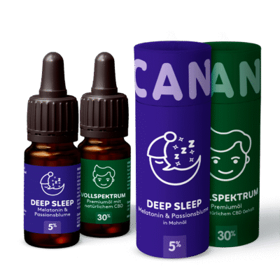 1+1 CBD Öl 30% + CBD Schlaföl 5% - Canimal