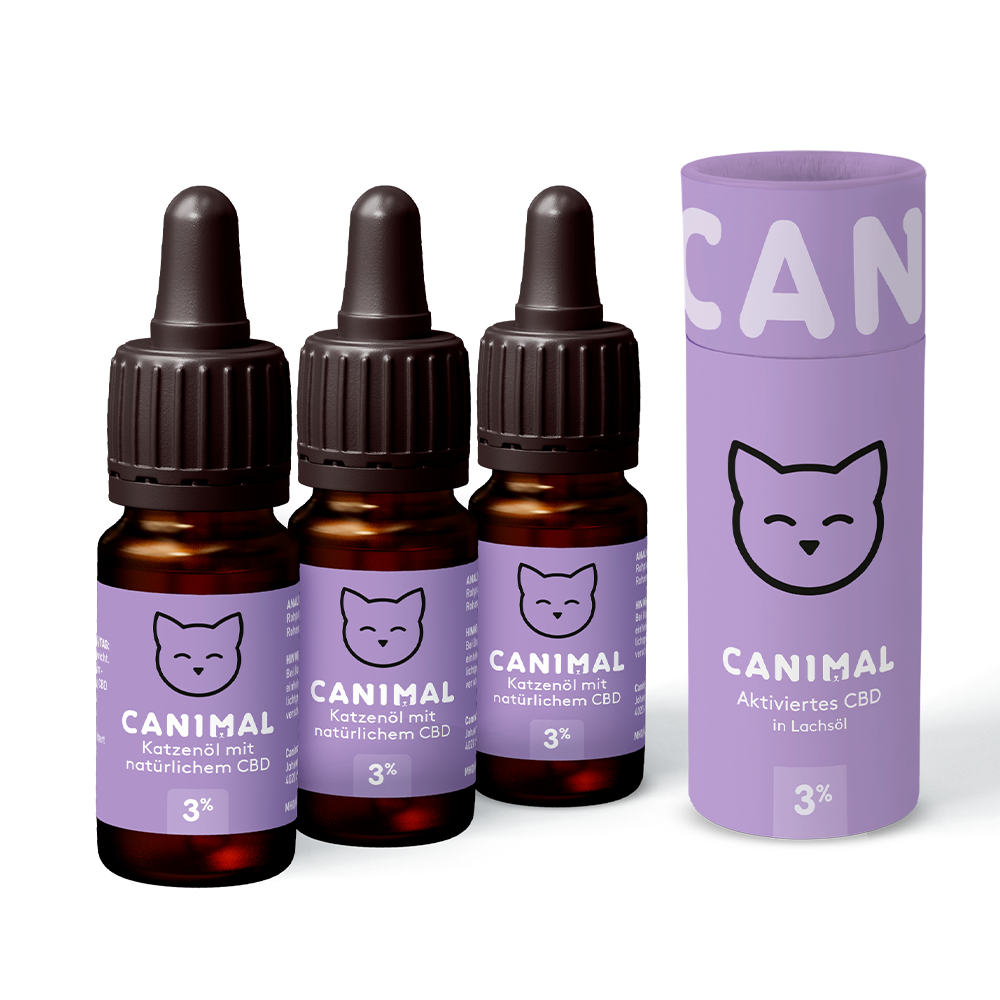 3x CBD Katzenöl 3% - Canimal