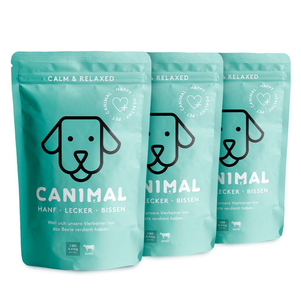 3x CBD Leckerbissen Hund - Canimal