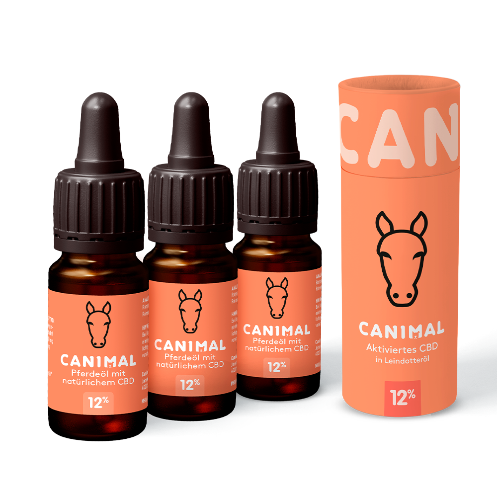 3x CBD Pferdeöl 12% - Canimal