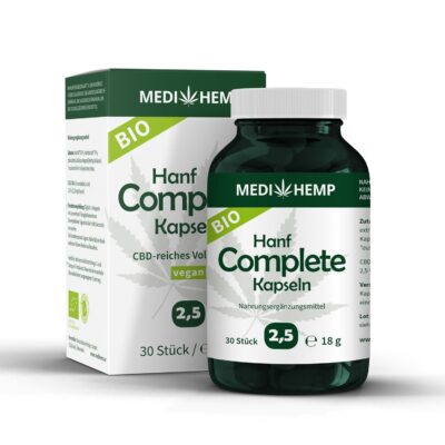 CBD Hanf Complete Kapseln 25 % 60 Stk - Bushdoctor