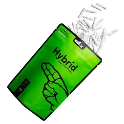 Hybrid Supreme Aktivkohlefilter 250 Stück Pack weiß Ø 6