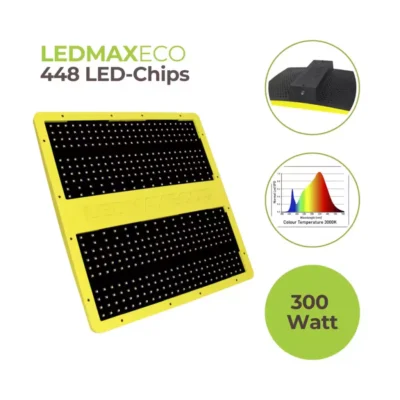 LED MAX ECO 300W LED Pflanzenlampe Garden Highpro 585 µmol/s - Hanfjack