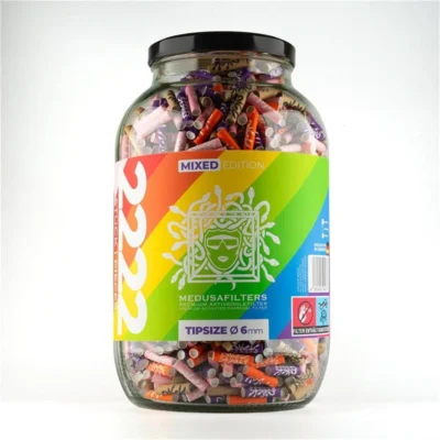 Medusafilters Aktivkohlefilter 6mm Mixed 2222 Stück Glas - Hanfjack