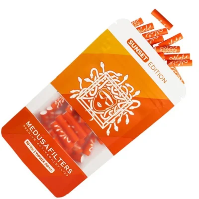 Medusafilters Aktivkohlefilter 6mm Sunset 50 Stück - Hanfjack