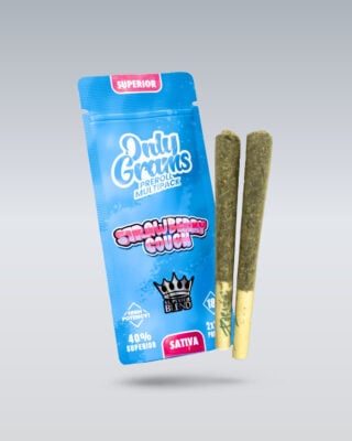 Superior Pre-Rolls 40% Strawberry Cough 3g - Only Grams