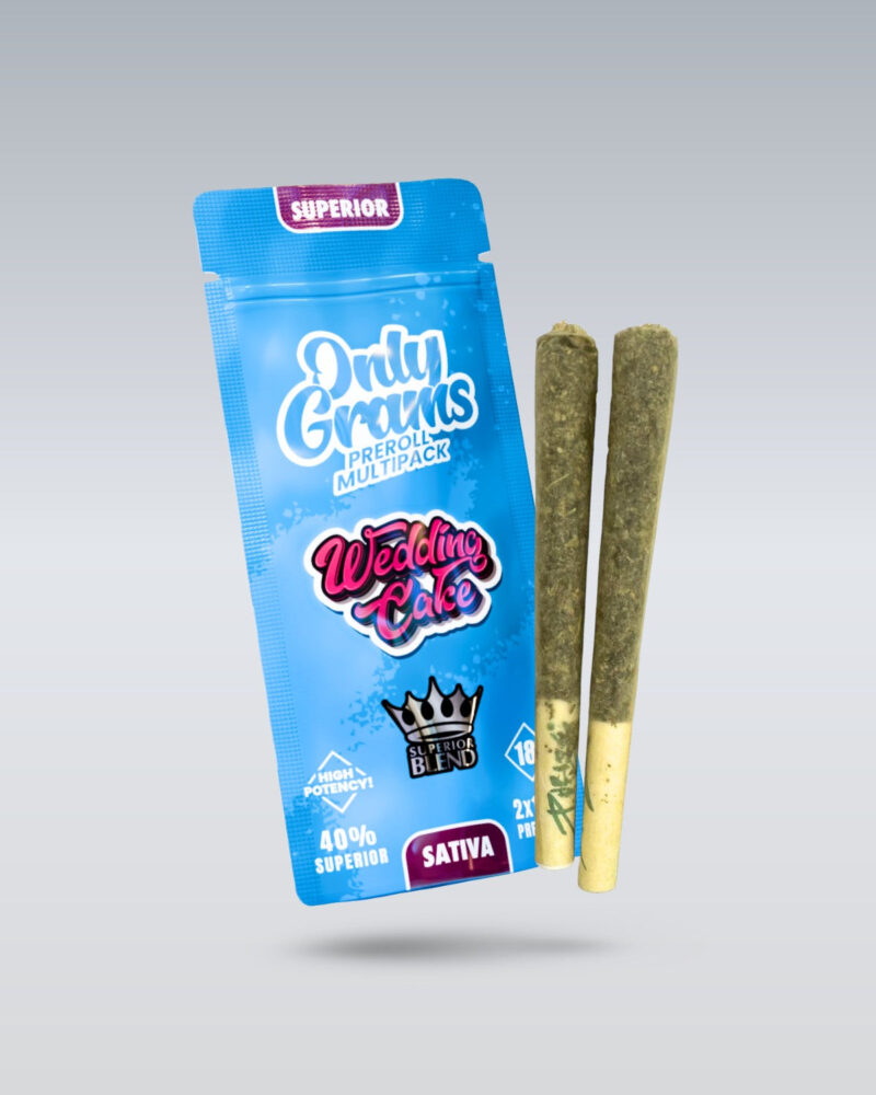 Superior Pre-Rolls 40% Wedding Cake 3g - Only Grams