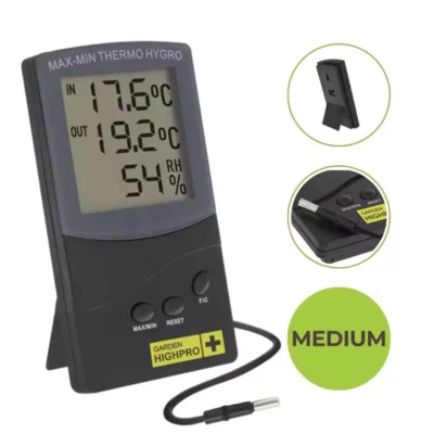 Thermo-Hygrometer digital Medium 2 Messpunkte Garden Highpro - Hanfjack