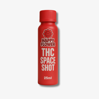THC Space Shot Strawberry Süß 20 mg THC - Happy Flower