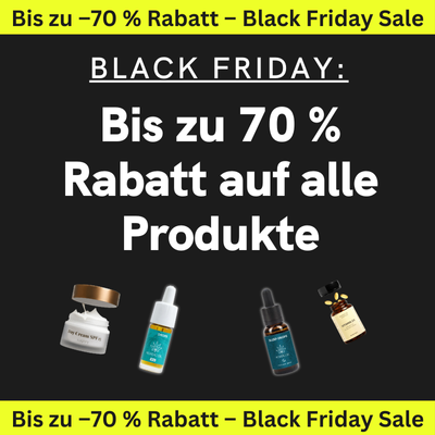 BLACK FRIDAY: 43% auf Plus CBD-Öle • Bis zu 70 % auf alle Produkte