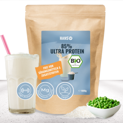 Ultra Protein Vegan I 85% Proteingehalt - HANS Brainfood