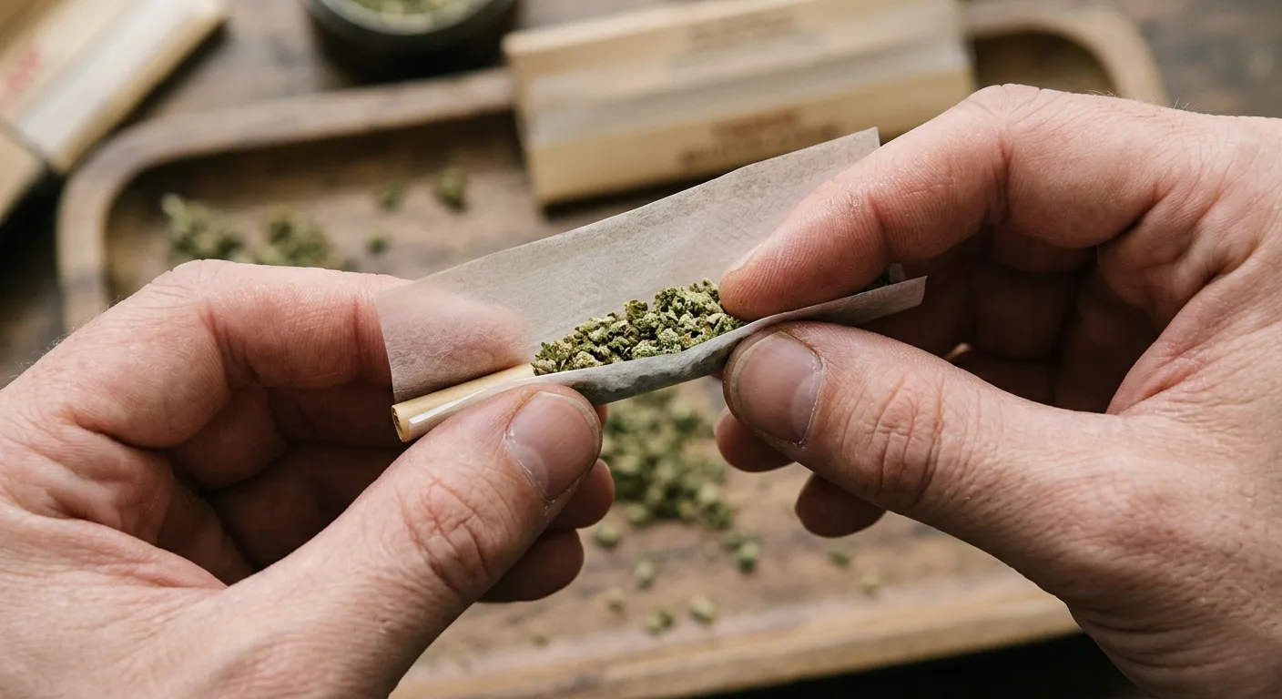 Hände rollen den Inside Out Joint – Material wird zwischen den Fingern geformt