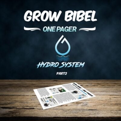 Hydrosystem Grow Bibel One Pager - Expertenwissen: P2 - Bonsanto